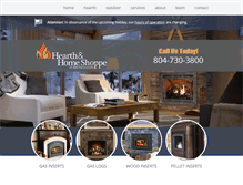 Tablet Screenshot of hearthandhomeshoppe.com